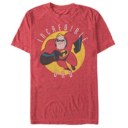 Disney Pixar The Incredibles Incredible Dad Red T-Shirt