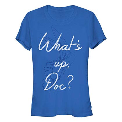 Looney Tunes Doc Text Blue T-Shirt