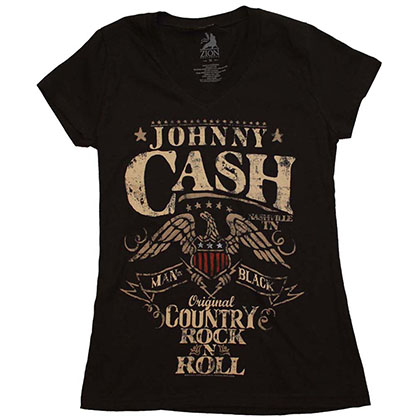 Johnny Cash Country Rock Juniors T-Shirt