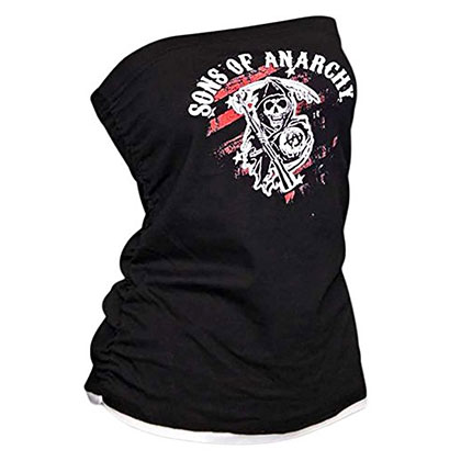 Sons Of Anarchy Red Reaper Black Graphic Womens Tube Top