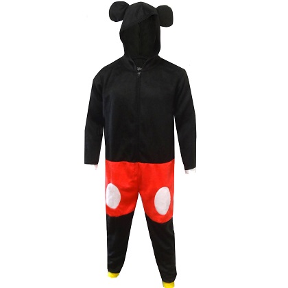 Mickey Mouse Costume Men's Union Suit Pajamas