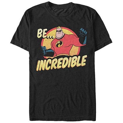 Disney Pixar The Incredibles Incredible Black T-Shirt