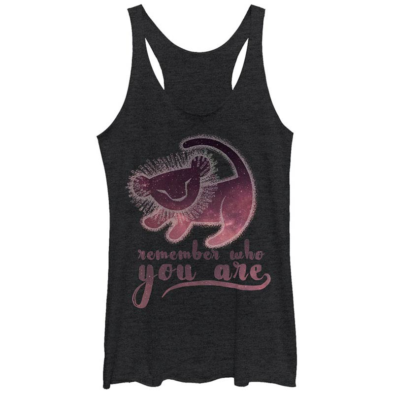Disney Lion King Be True Black Juniors Racerback Tank Top Disney Lion King Be True Black Juniors Racerback Tank Top