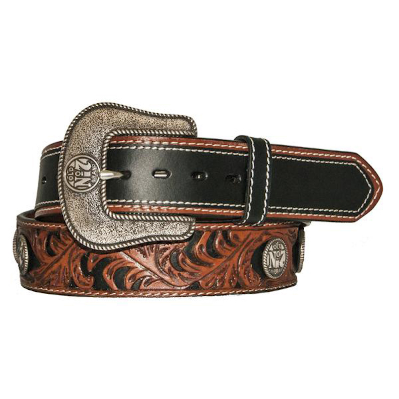 Jack Daniels Two Tone Silver Plated Belt Jack Daniels Two Tone Silver Plated Belt
