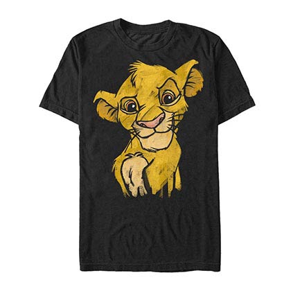 Disney Lion King Crown Prince Black T-Shirt