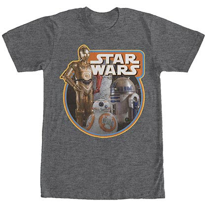 Star Wars Episode 7 These Droids Gray T-Shirt