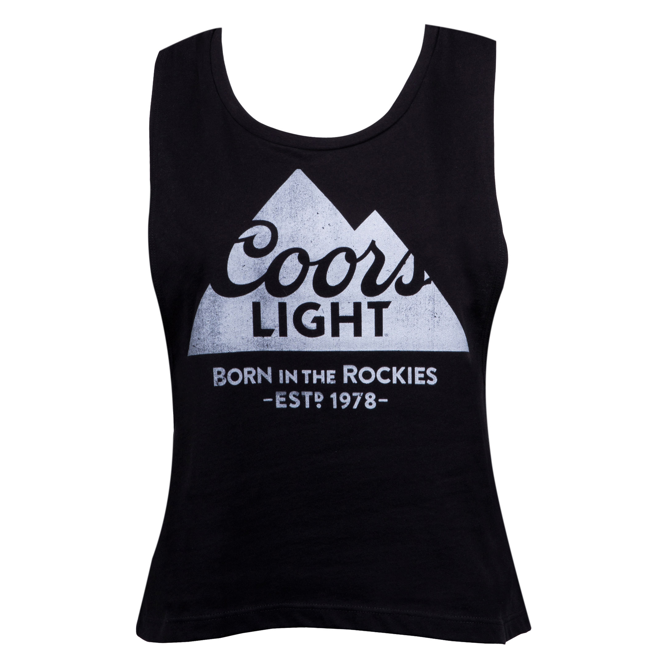 Coors Light Mountain Logo Women's Crop Top Coors Light Mountain Logo Women's Crop Top