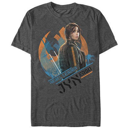 Star Wars Rogue One Jyn Symbol Gray T-Shirt