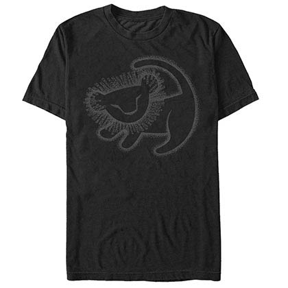 Disney Lion King Cave Painting Black T-Shirt