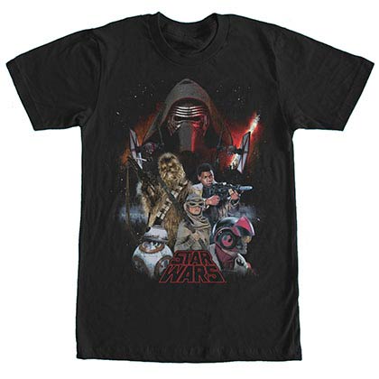 Star Wars Episode 7 Seventh Savants Black T-Shirt