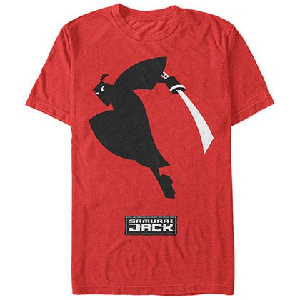 Samurai Jack Black White Red T-Shirt