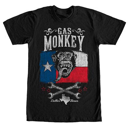 Gas Monkey Garage Lone Star Black T-Shirt