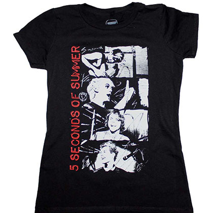 5 Seconds of Summer Stacked Photo Junior's T-Shirt
