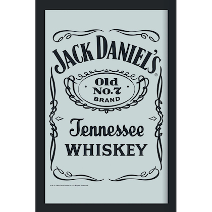 Jack Daniels Bottle Label Mirror