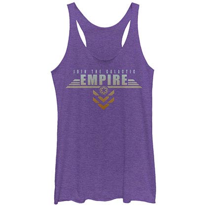 Star Wars Rogue One Join The Galactic Empire Purple Juniors Racerback Tank Top
