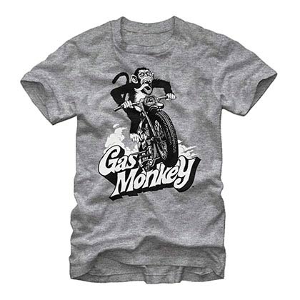 Gas Monkey Garage Speedin Monkey Gray T-Shirt
