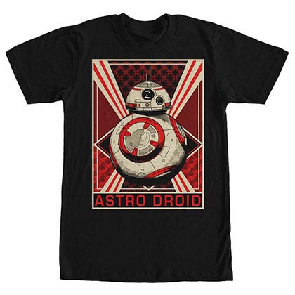 Star Wars Episode 7 Droid Black T-Shirt