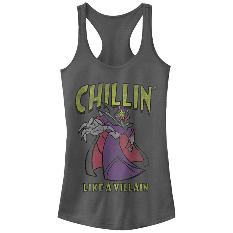 Disney Pixar Toy Story 1-3 Chillin Gray Juniors Racerback Tank Top Disney Pixar Toy Story 1-3 Chillin Gray Juniors Racerback Tank Top