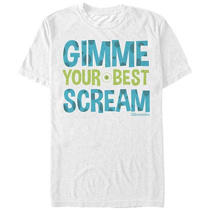 Disney Pixar Monsters Inc University Best Scream White T-Shirt