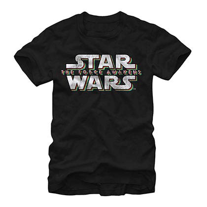 Star Wars Episode 7 Faded Black T-Shirt