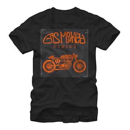 Gas Monkey Garage Custom Motorcycle Black T-Shirt
