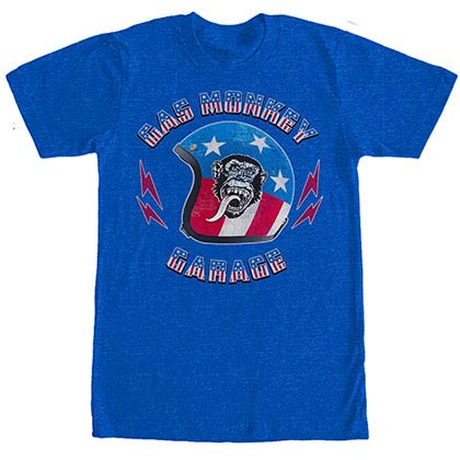 Gas Monkey Garage Stars And Stripes Helmet Blue T-Shirt
