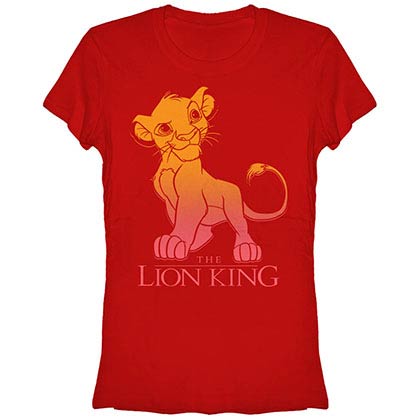 Disney Lion King Simba Fade Red T-Shirt