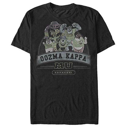 Disney Pixar Monsters Inc University Oozma Black T-Shirt