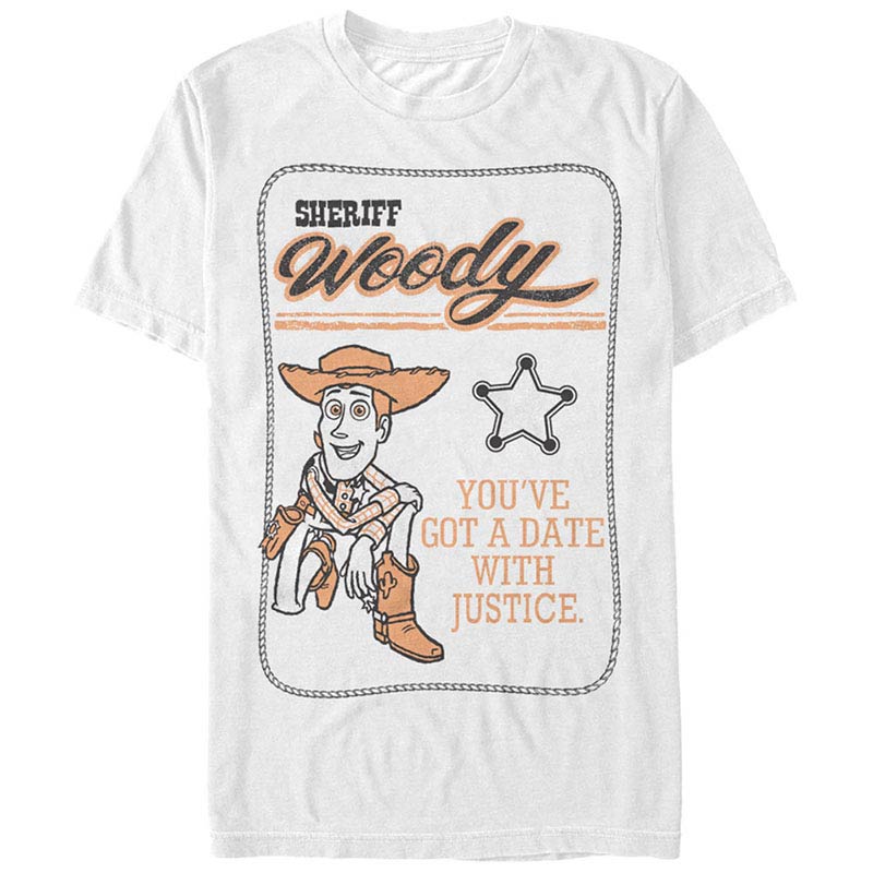 Disney Pixar Toy Story 1-3 Date With Destiny White T-Shirt Disney Pixar Toy Story 1-3 Date With Destiny White T-Shirt
