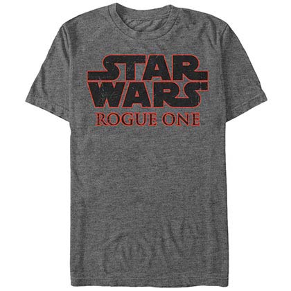 Star Wars Rogue One Basic Logo Gray T-Shirt