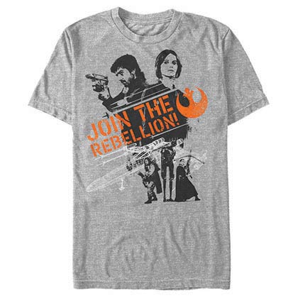 Star Wars Rogue One Enlist Now Gray T-Shirt