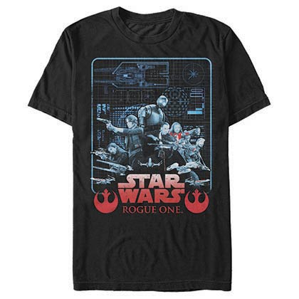 Star Wars Rogue One Got Plans Black T-Shirt