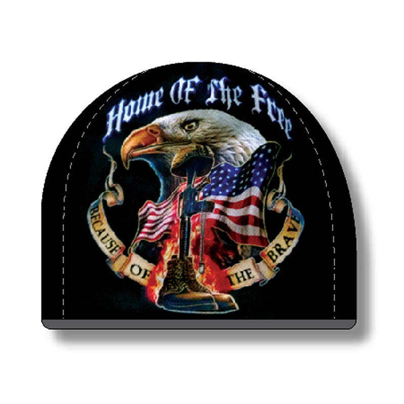USA Patriotic Home Of The Free Black Hat Beanie USA Patriotic Home Of The Free Black Hat Beanie
