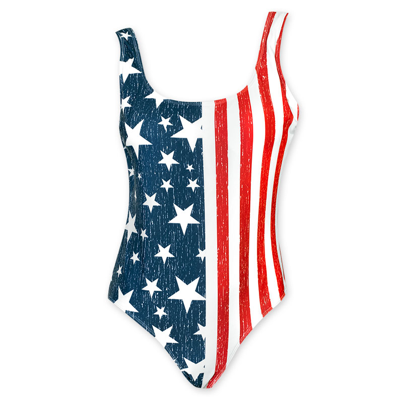 Stars And Stripes Women S American Flag One Piece Swimsuit