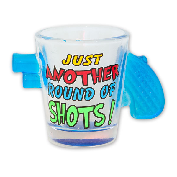 Just Another Round Of Shots Revolver Shot Glass