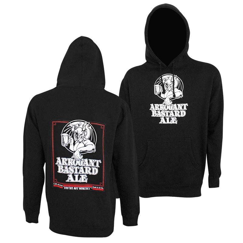 Arrogant Bastard Double Sided Black Hoodie