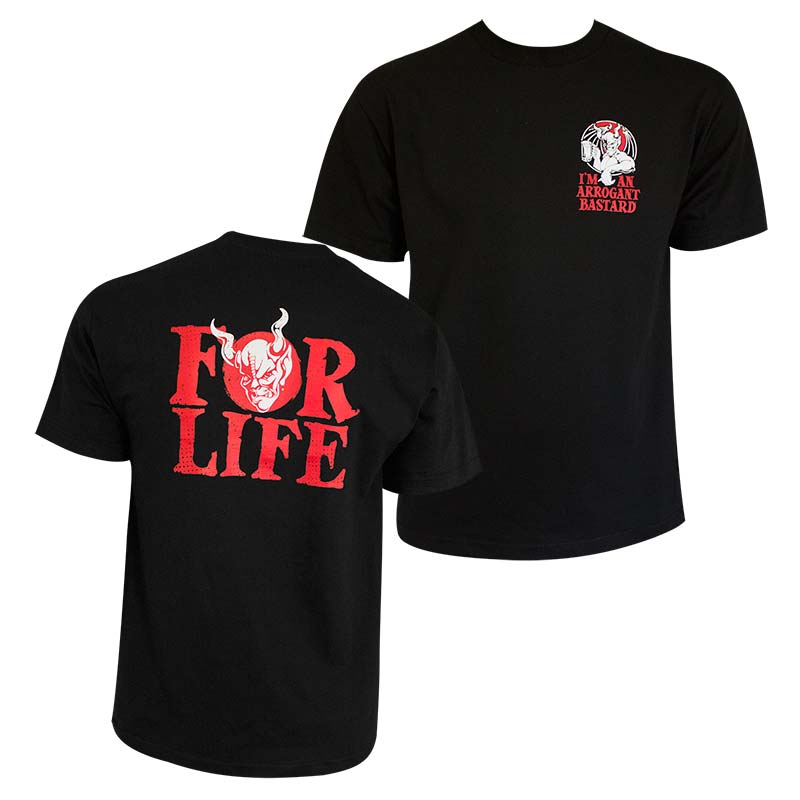Arrogant Bastard Men's Black For Life T-Shirt Arrogant Bastard Men's Black For Life T-Shirt