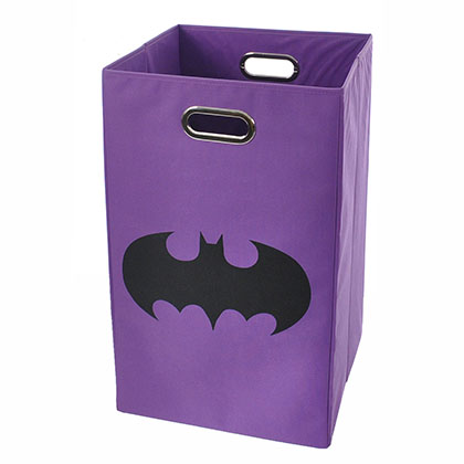  Batman Shield Purple Folding Laundry Basket 