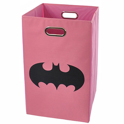  Batman Shield Pink Folding Laundry Basket 