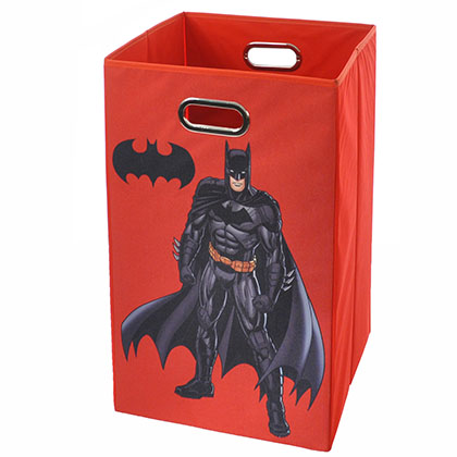  Batman Pose Red Folding Laundry Basket 