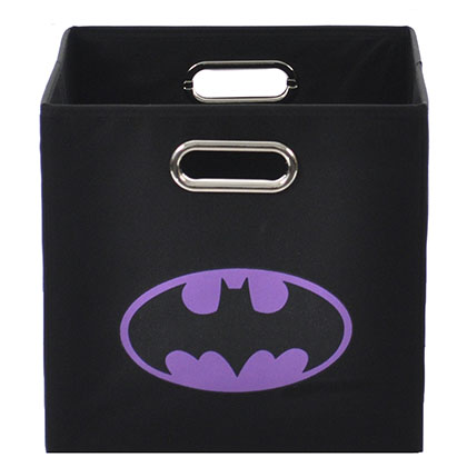  Batman Logo Purple Black Folding Storage Bin 