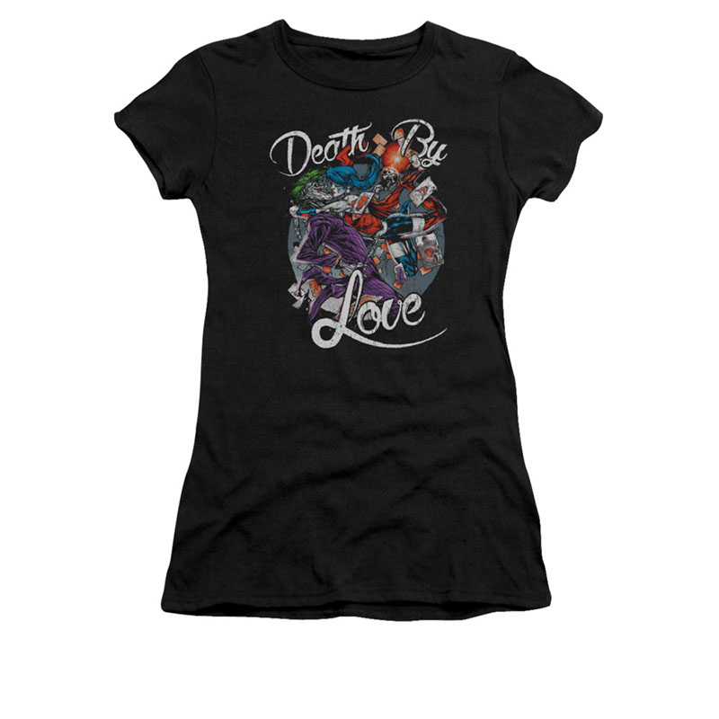 Batman Harley Quinn Juniors Sublimation Crime Scene T-Shirt Batman Harley Quinn Juniors Sublimation Crime Scene T-Shirt
