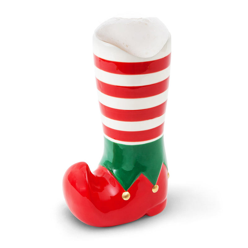 Holiday Elf Beer Boot Glass Holiday Elf Beer Boot Glass