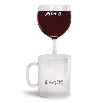 Coffee Mug Wine Glass Combo