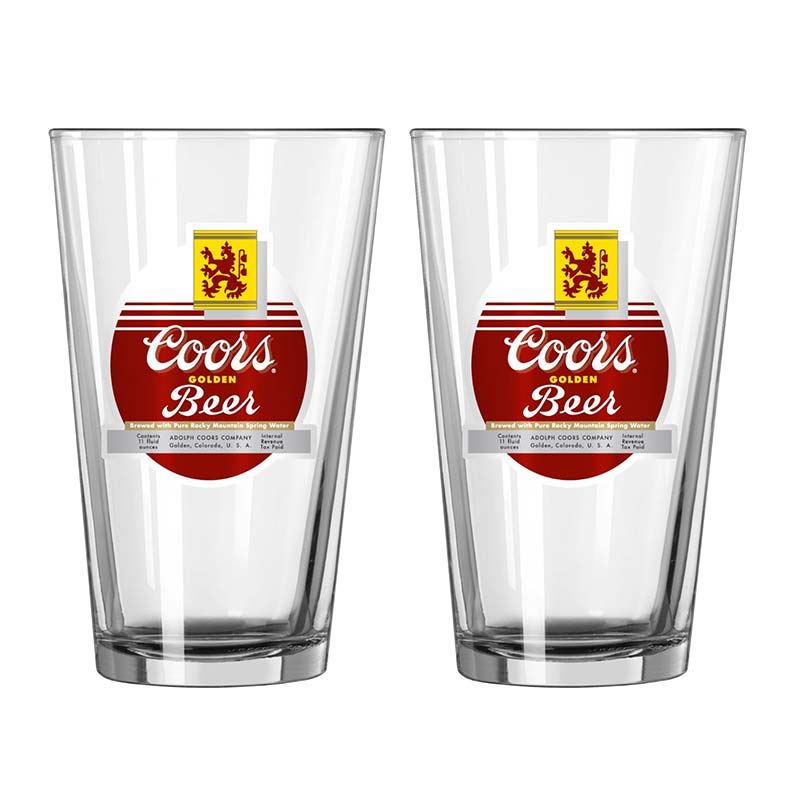 Coors 2Pack Vintage Pint Glasses