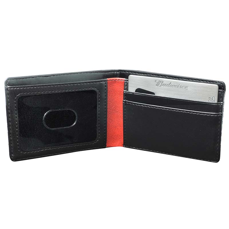 Budweiser Black Slim-Fold ID Wallet Budweiser Black Slim-Fold ID Wallet
