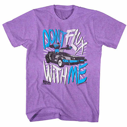 Back To The Future Flux Off Purple T-Shirt