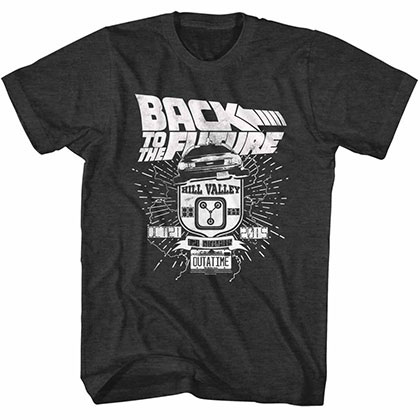 Back To The Future Vintage Delorean Black T-Shirt
