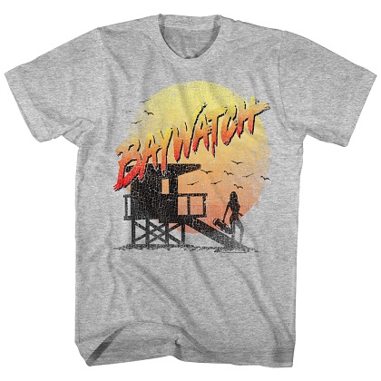 Baywatch Sunset Logo Tshirt