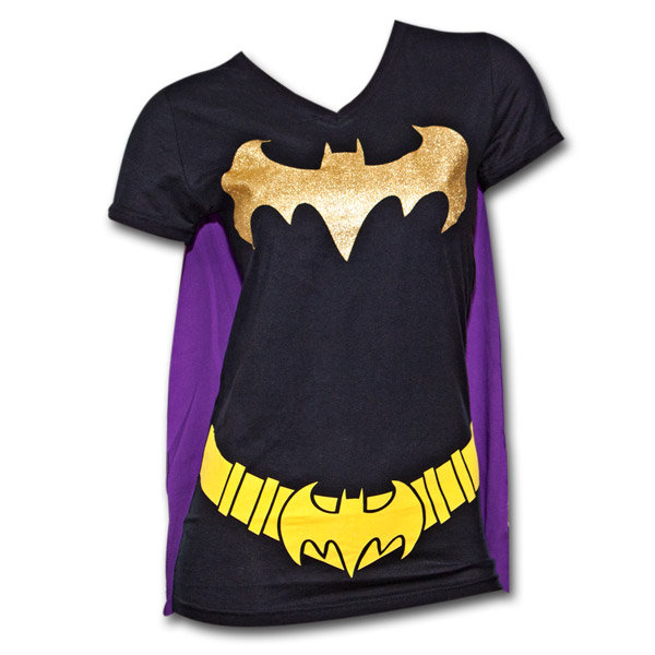 Batman Women's Costume Shirt & Cape